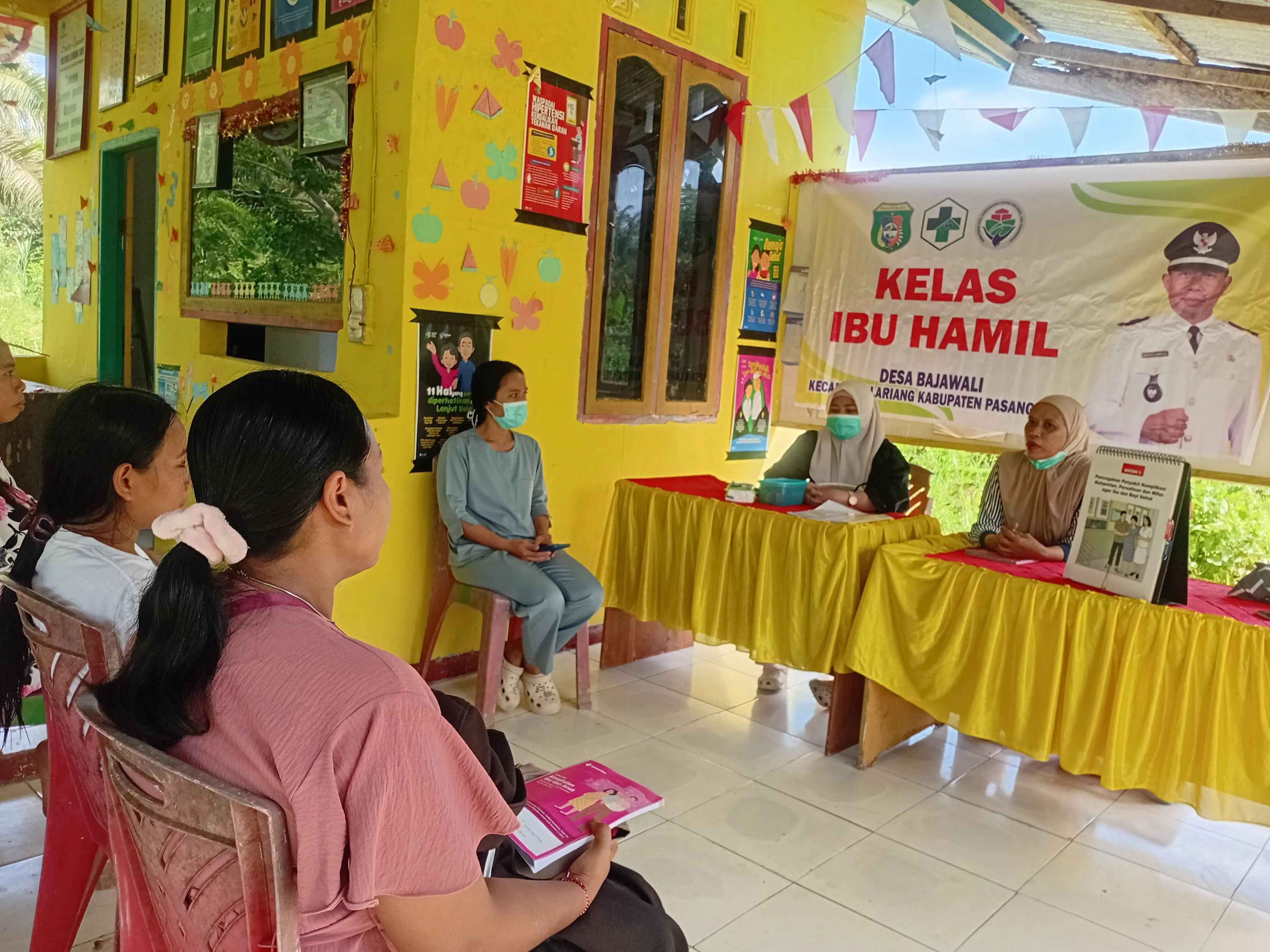 Pelaksanaan Kegiatan Kelas Ibu Hamil Desa Bajawali